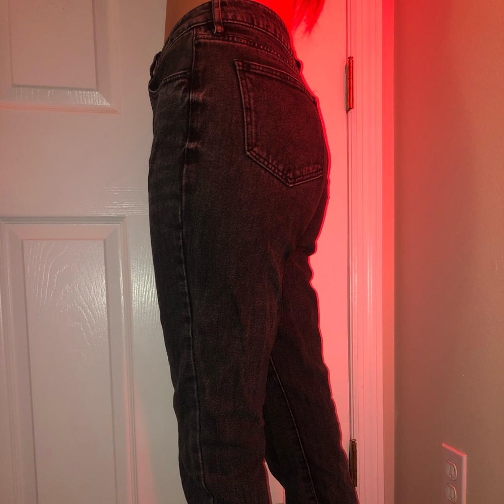 Black High Waisted Mom Jeans